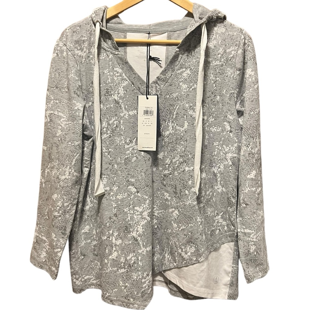 Neon Buddha NWT Lux Leisure Meditation Hooded Long‎ Sleeve Top Size Small
